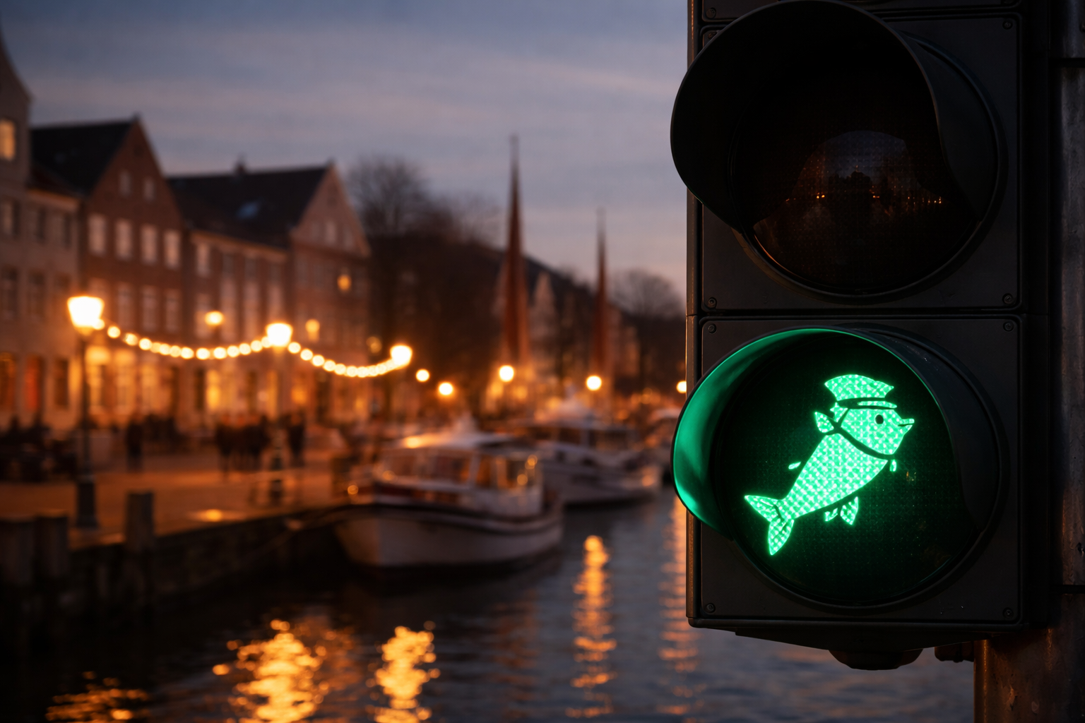 Die Fraktion Bürger für Glückstadt (BFG) hat einen Antrag eingebracht, der die Gestaltung von Fußgängerampeln im Stadtgebiet zum Thema macht. Geprüft werden soll, ob die Fußgänger-Lichtzeichen künftig mit einem stilisierten Matjes-Piktogramm versehen werden können. Die Verwaltung soll dazu die rechtlichen und technischen Voraussetzungen sowie mögliche Mehrkosten prüfen.
 