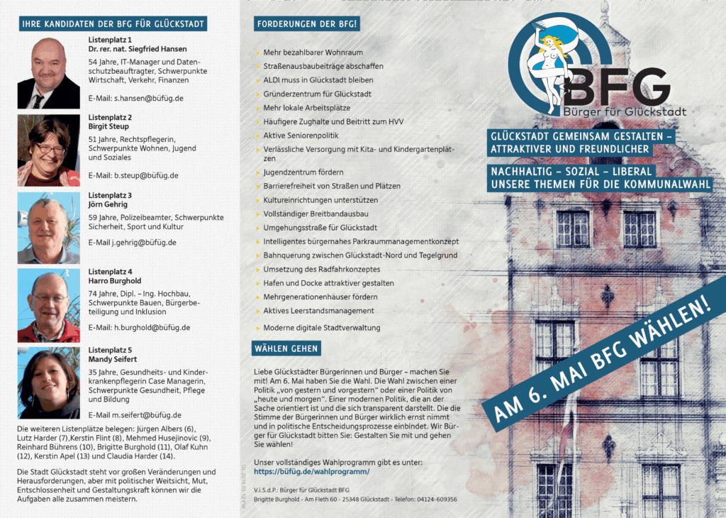 Flyer zur Wahl Außen